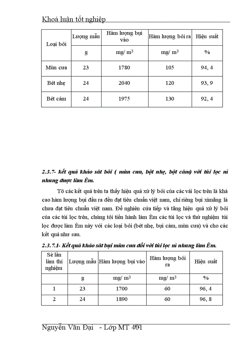 image for page Tách bụi, làm sạch khí bằng xiclon và túi lọc.