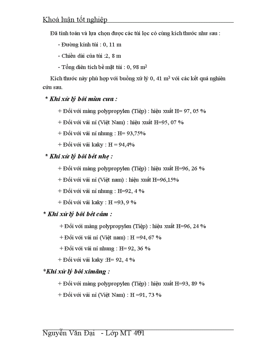 image for page Tách bụi, làm sạch khí bằng xiclon và túi lọc.