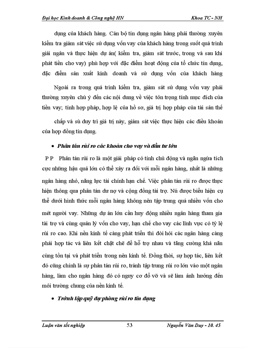image for page Rủi ro cho vay tại Ngân Hàng TMCP Kỹ Thương ( Techcombank ) -Chi nhánh Lý Thái Tổ Hà Nội : Thực trạng và giải pháp