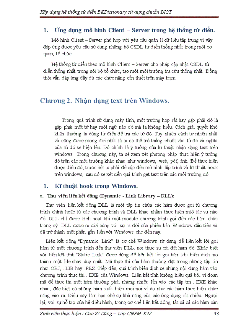 image for page Xây dựng hệ thống từ điển BKDictionary sử dụng chuẩn DICT