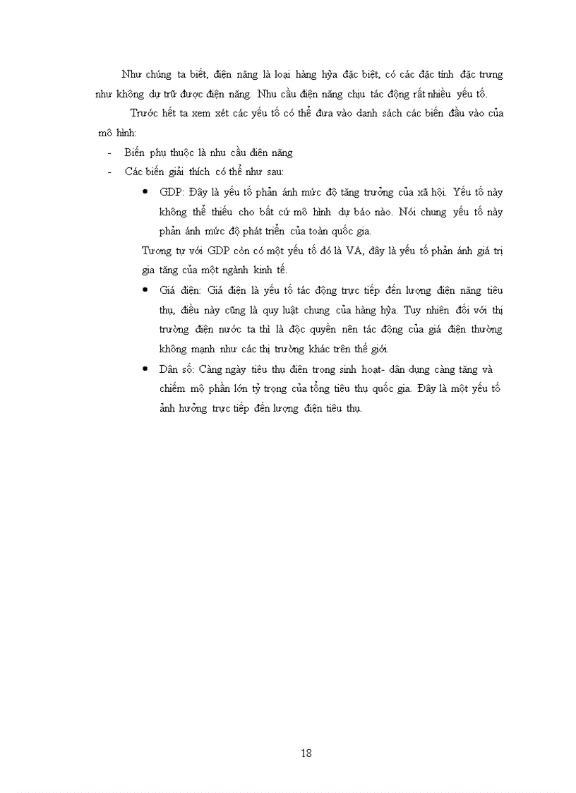 image for page Dự báo nhu cầu tiêu thụ điện năng ở Việt Nam giai đoạn 2008-2010