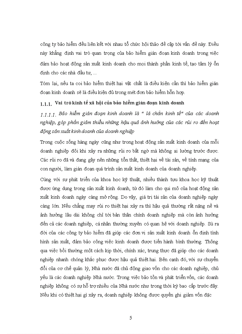 image for page Bảo hiểm gián đoạn kinh doanh tại Bảo Việt Hà Nội giai đoạn 1998 - 2001