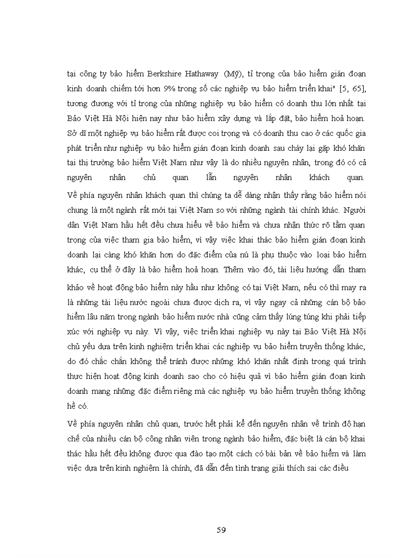 image for page Bảo hiểm gián đoạn kinh doanh tại Bảo Việt Hà Nội giai đoạn 1998 - 2001