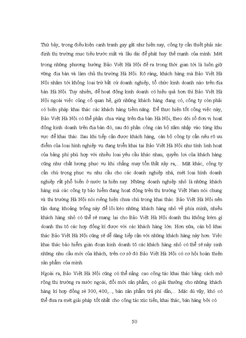 image for page Bảo hiểm gián đoạn kinh doanh tại Bảo Việt Hà Nội giai đoạn 1998 - 2001
