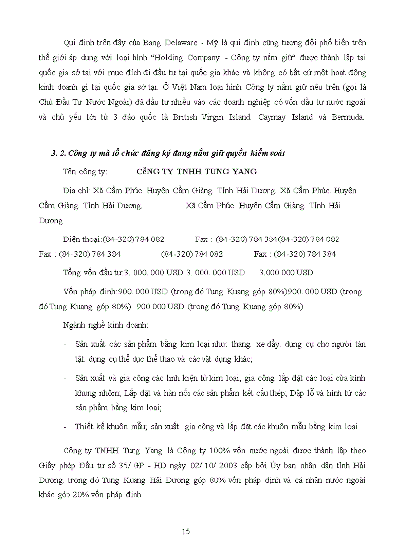 image for page Bản cáo bạch Công ty Cổ phần Công Nghiệp Tung Kuang