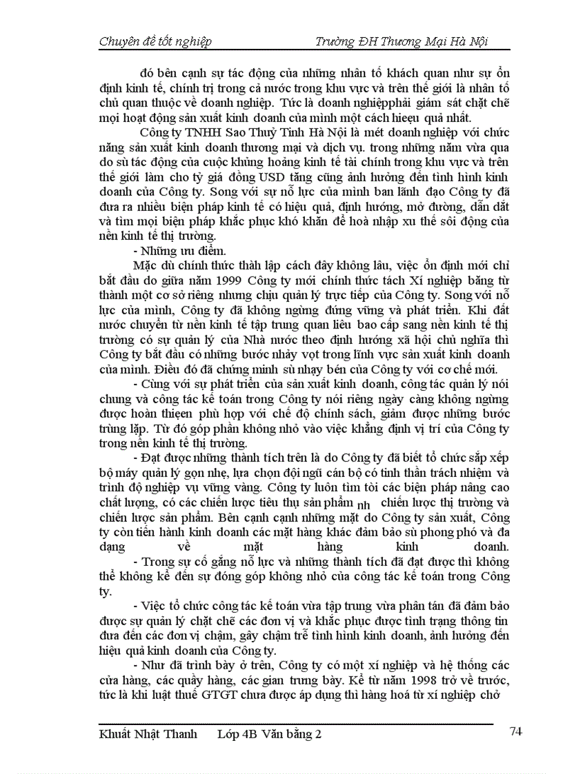 image for page Hoàn thiện kế toán nghiệp vụ tiêu thụ hàng hoá và thành phẩm tại công ty TNHH Sao Thuỷ Tinh