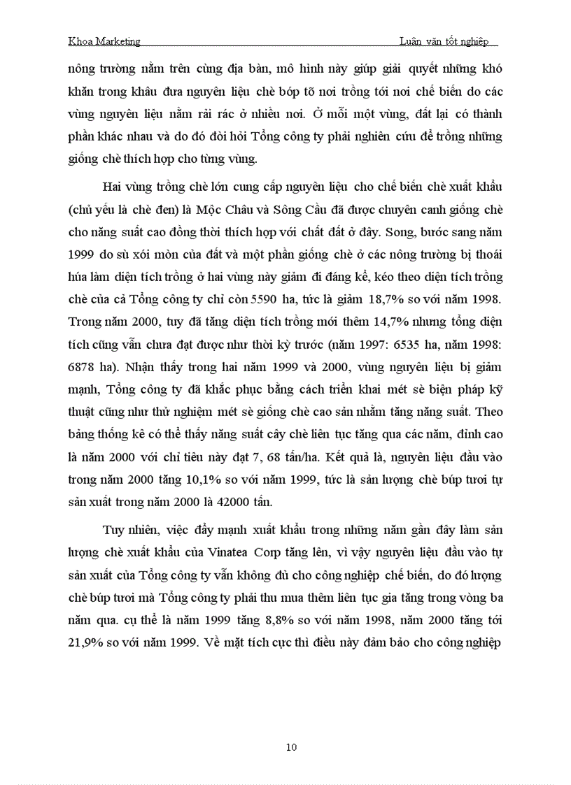 image for page Một số biện pháp nhằm tăng thị phần trong nước của Tổng công ty chè Việt Nam