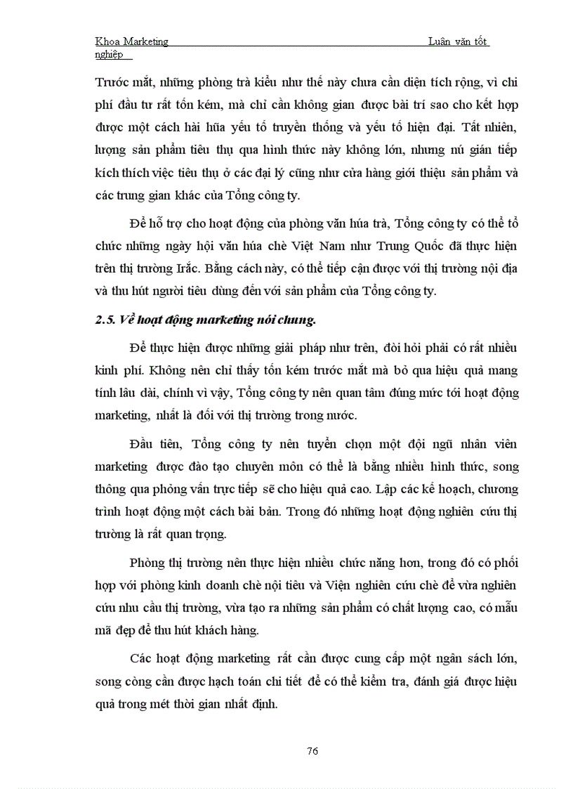 image for page Một số biện pháp nhằm tăng thị phần trong nước của Tổng công ty chè Việt Nam