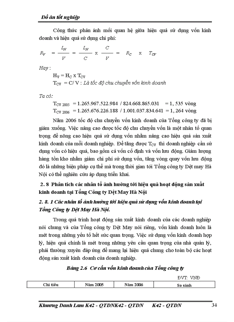 image for page Phân tích thực trạng và đề xuất biện pháp nâng cao hiệu quả sản xuất kinh doanh tại Tổng Công ty Dệt may Hà Nội