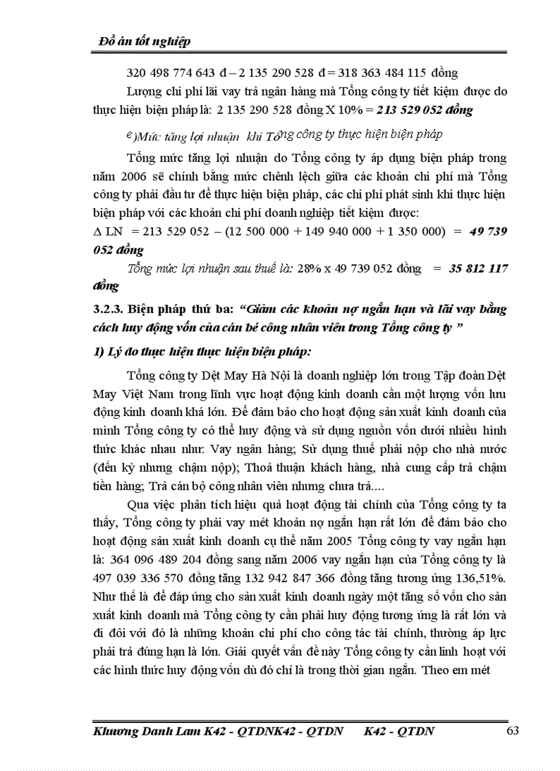 image for page Phân tích thực trạng và đề xuất biện pháp nâng cao hiệu quả sản xuất kinh doanh tại Tổng Công ty Dệt may Hà Nội