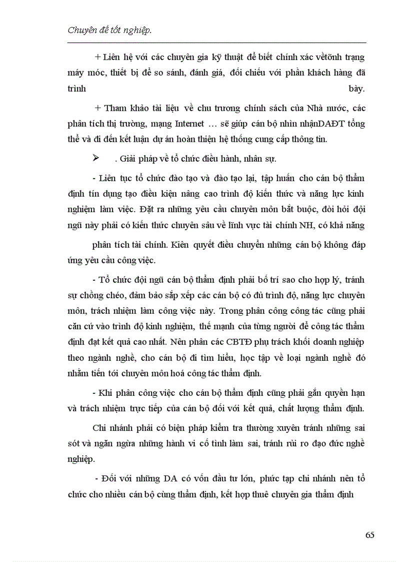 image for page Một số giải pháp nâng cao chất lượng công tác thẩm định dự án đầu tư tại chi nhánh NHCT Đống Đa