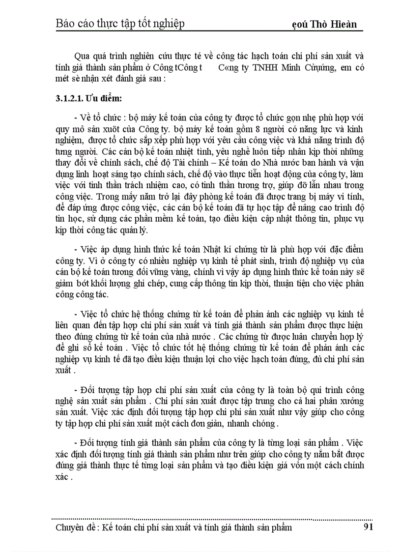 image for page Kế toán tập hợp chi phí sản xuất và tính giá thành sản phẩm ở Công ty TNHH Minh Cường
