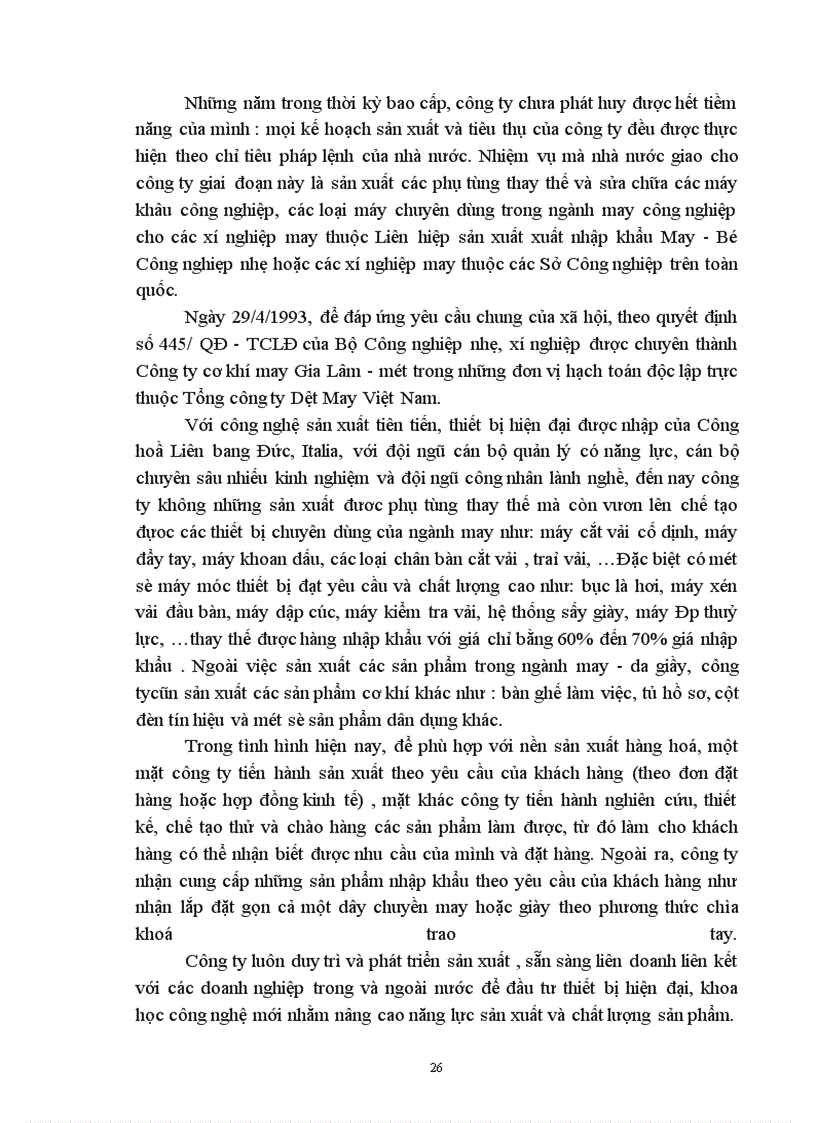 image for page Hoàn thiện tổ chức kế toán vật liệu tại công ty cơ khí may Gia Lâm