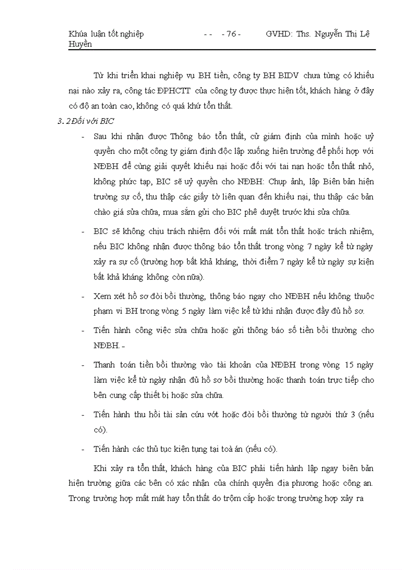 image for page Giải pháp thúc đẩy việc triển khai các nghiệp vụ BH tiền tại công ty BH NH ĐT & PT VN (BIC)