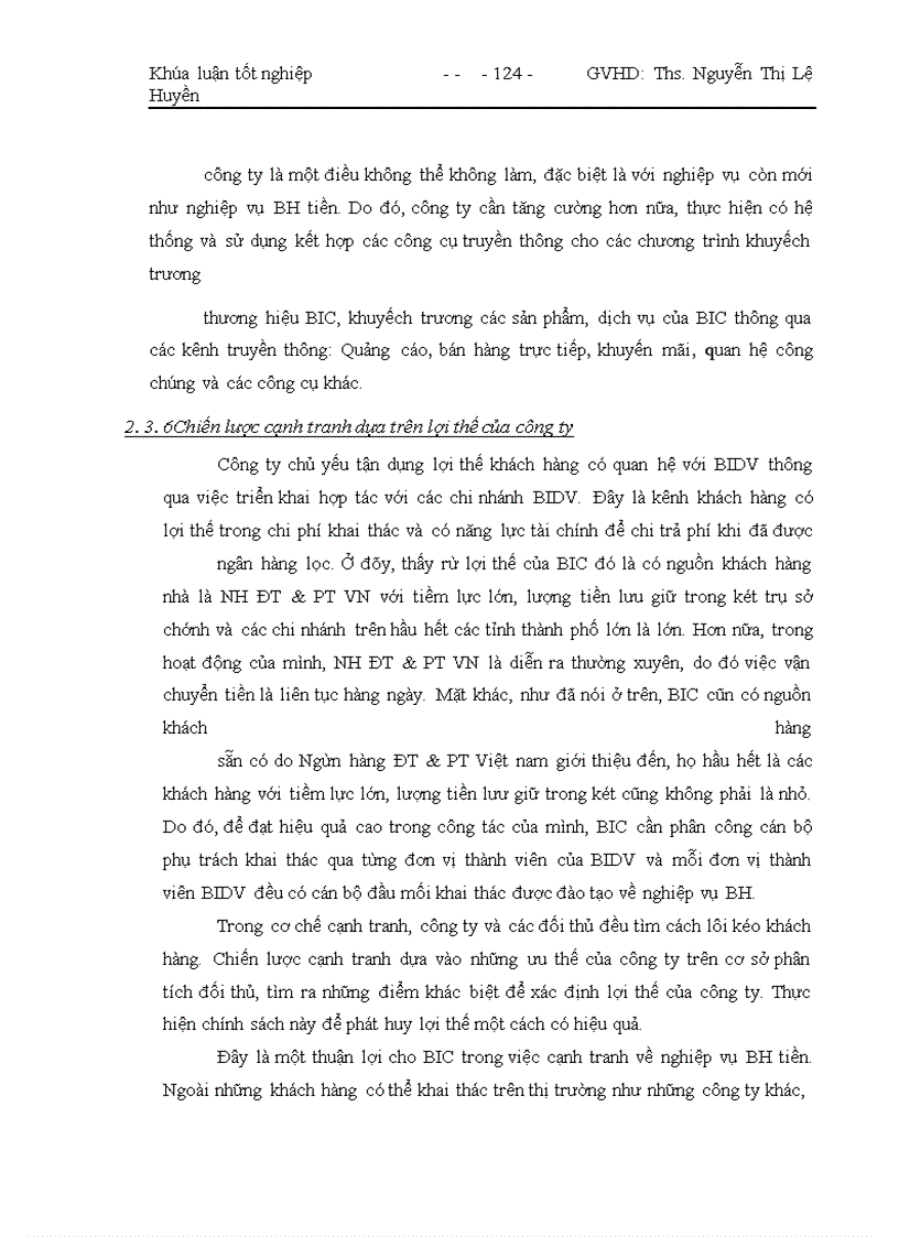 image for page Giải pháp thúc đẩy việc triển khai các nghiệp vụ BH tiền tại công ty BH NH ĐT & PT VN (BIC)