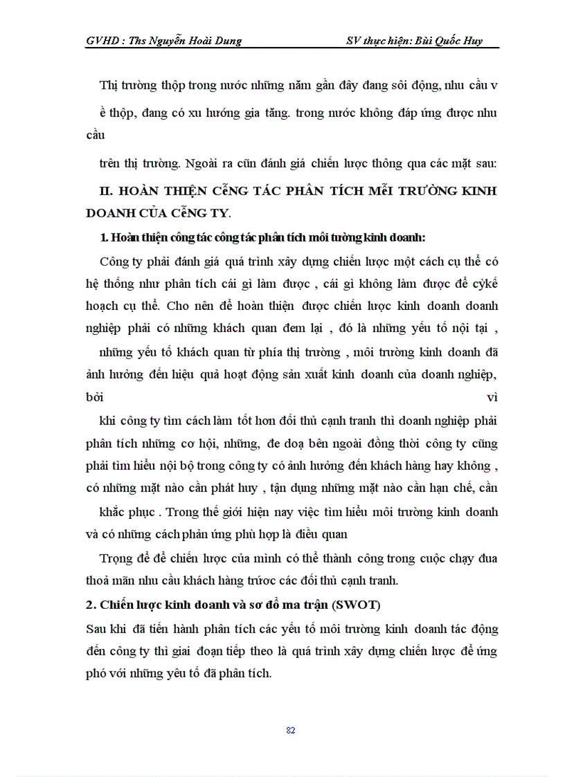 image for page Xây dựng chiến lược kinh doanh tại Công ty TNHH thép HSC