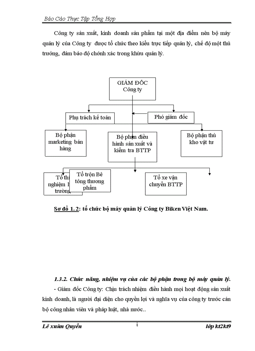 image for page Báo cáo thực tập tại Công ty TNHH Biken Việt Nam