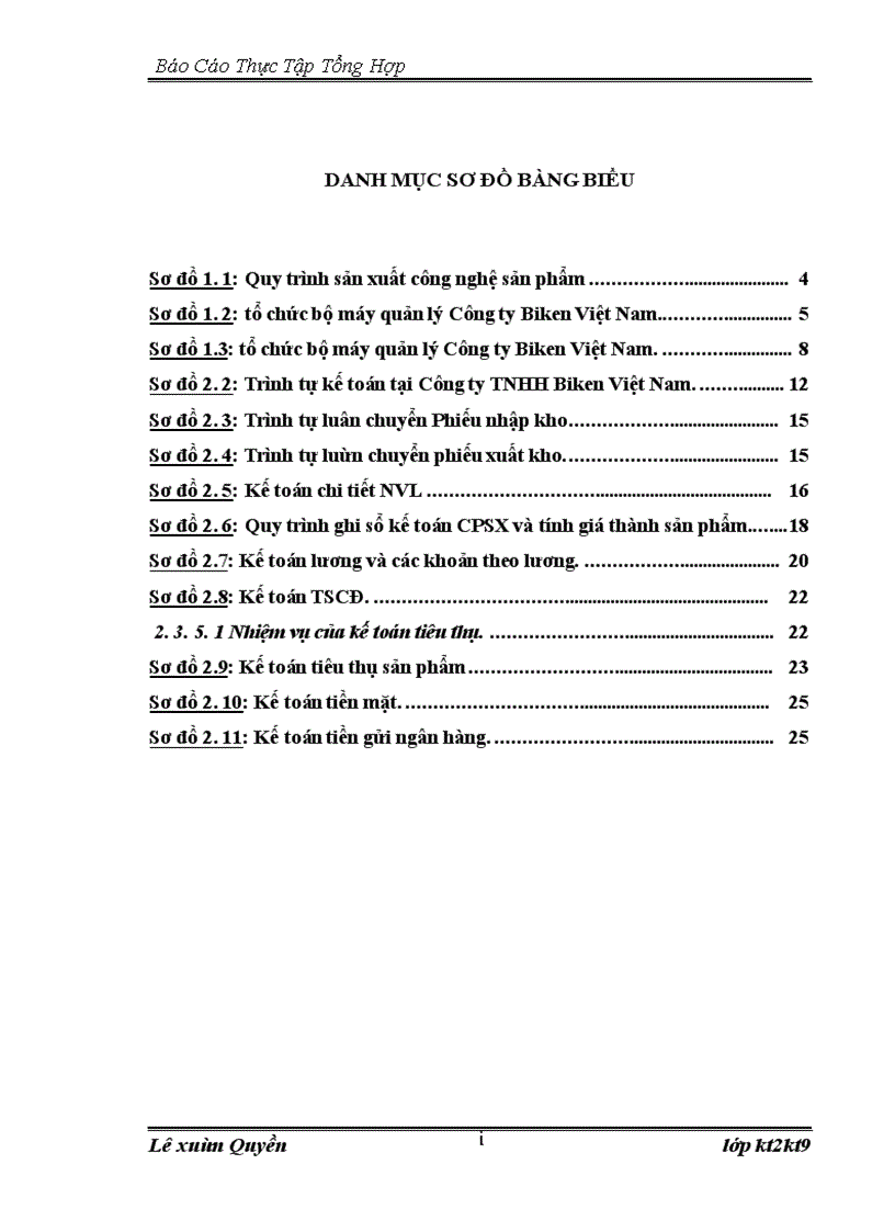 image for page Báo cáo thực tập tại Công ty TNHH Biken Việt Nam