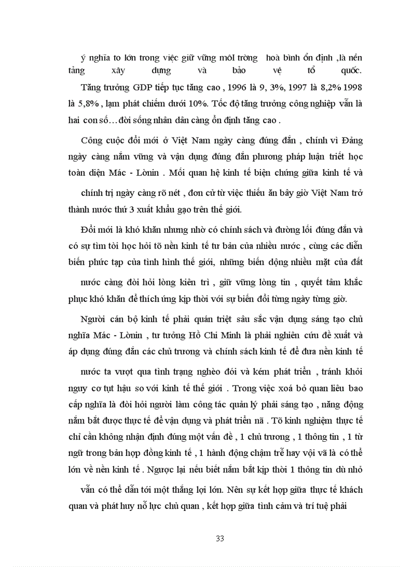 image for page Mối quan hệ biện chứng giữa vật chất và ý thức trong nền kinh tế nước ta hiện nay