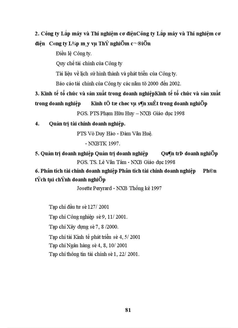 image for page Nâng cao hiệu quả sử dụng vốn lưu động tại Công ty Lắp máy và Thí nghiệm cơ điện