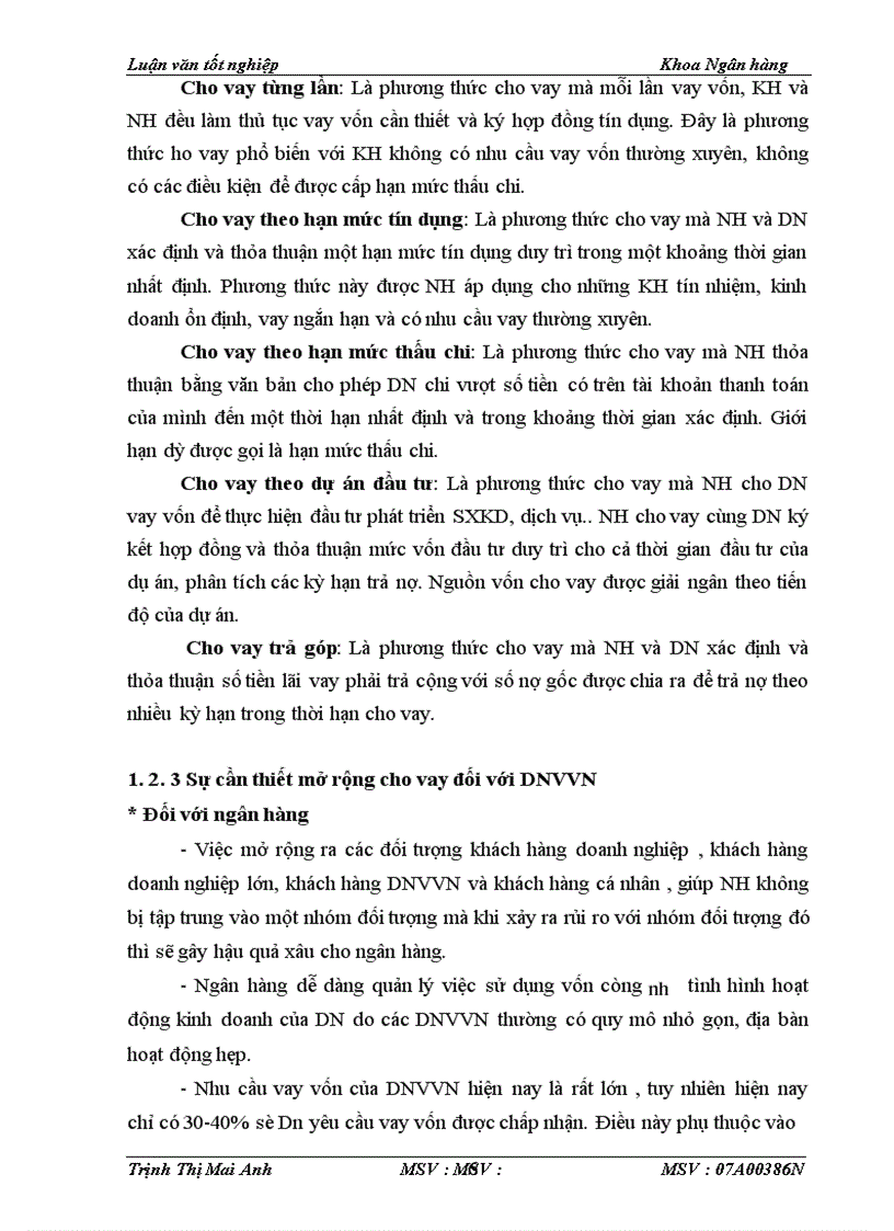 image for page Giải pháp mở rộng cho vay doanh nghiệp vừa và nhỏ tại NHTMCP Quân Đội- Chi nhánh Thanh Xuân – Hà Nội