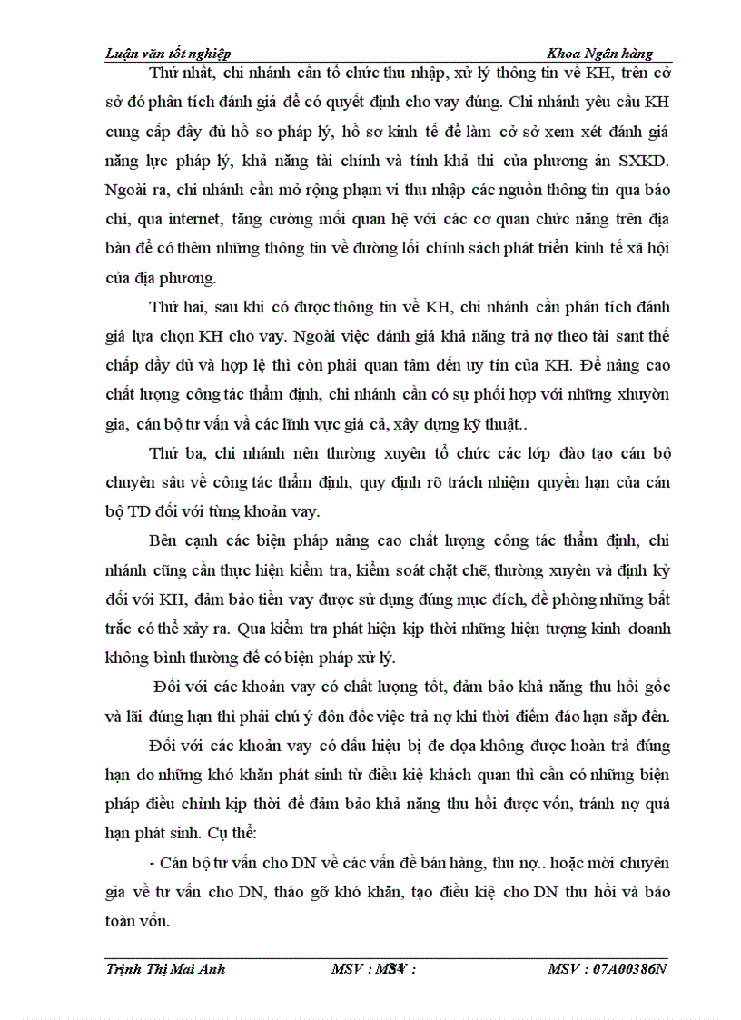 image for page Giải pháp mở rộng cho vay doanh nghiệp vừa và nhỏ tại NHTMCP Quân Đội- Chi nhánh Thanh Xuân – Hà Nội