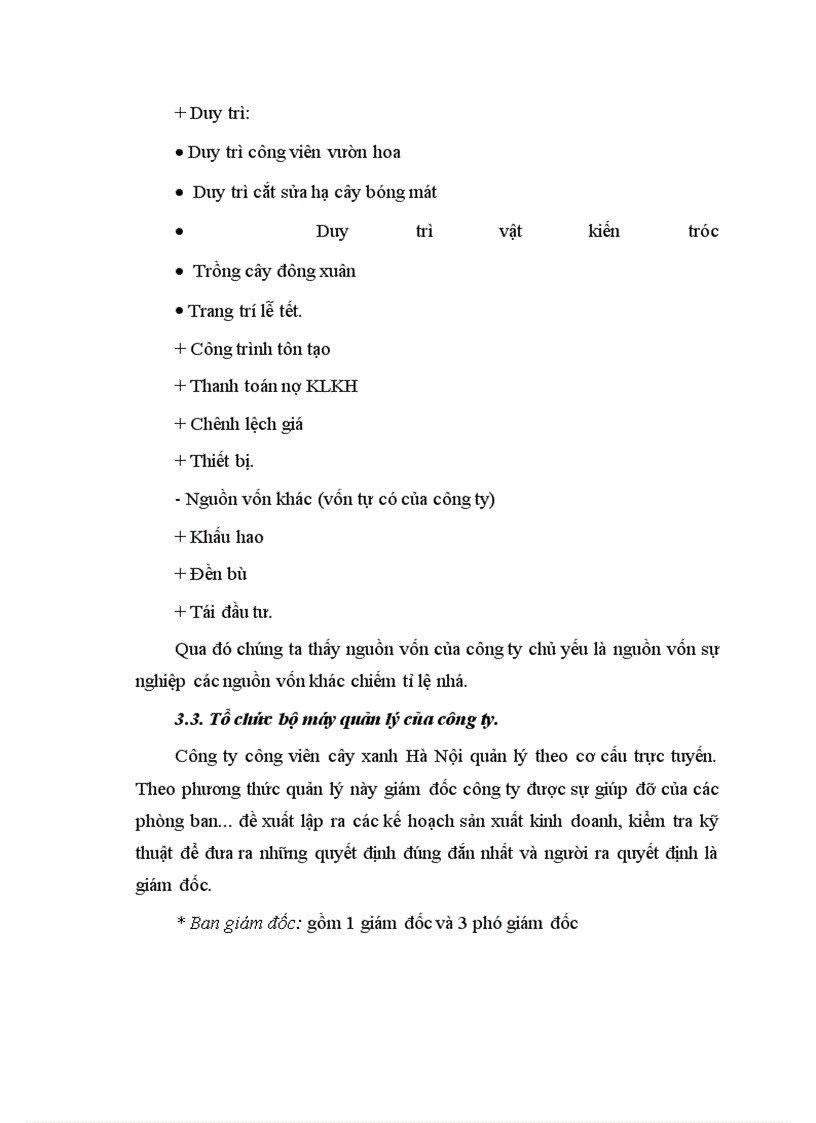image for page Hiệu quả sản xuất kinh doanh ở Công ty ươm cây xanh Hà Nội