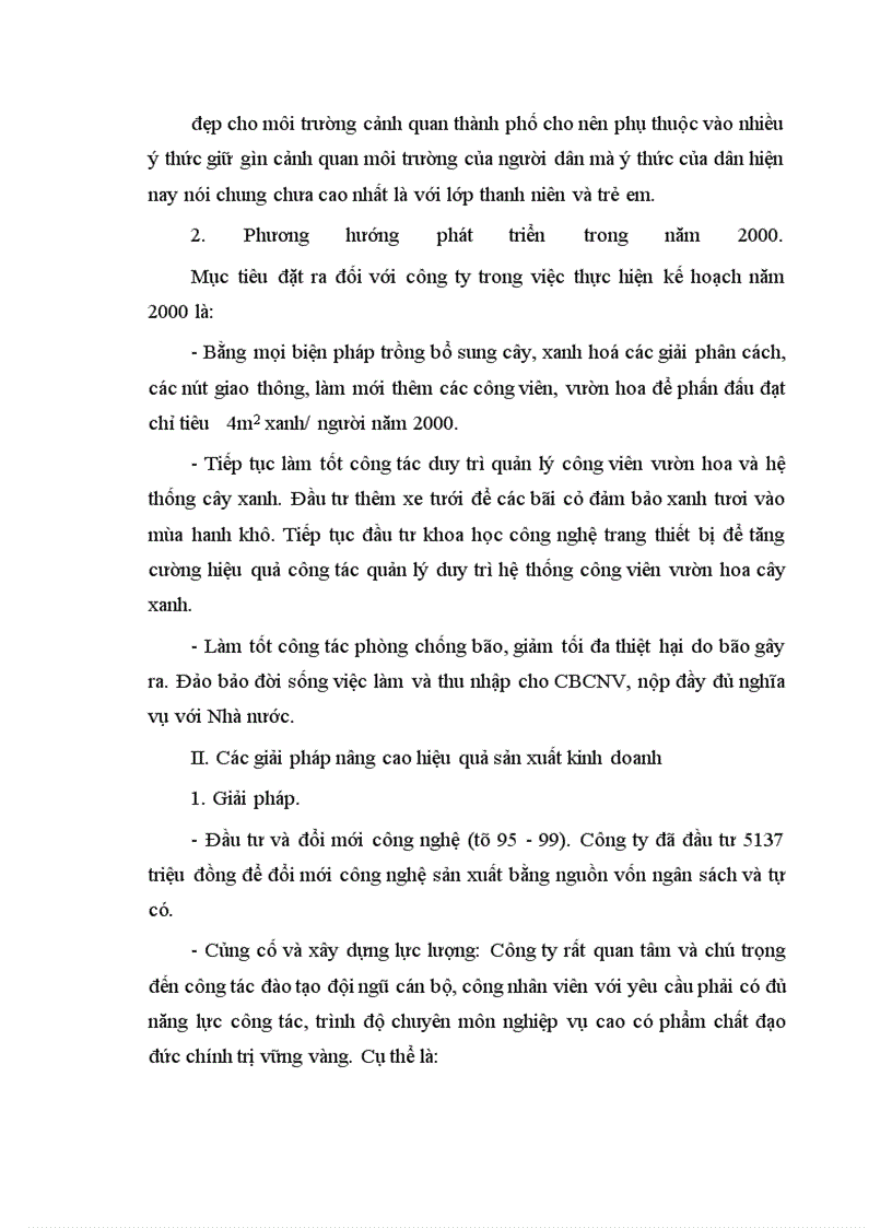 image for page Hiệu quả sản xuất kinh doanh ở Công ty ươm cây xanh Hà Nội