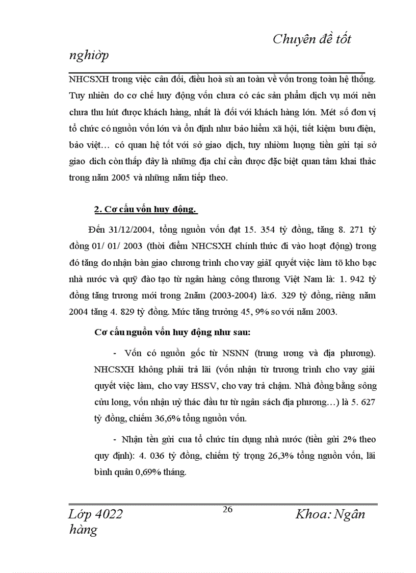 image for page Giải pháp nâng cao hiệu quả công tác huy động vốn và kế toán nghiệp vụ huy động vốn tại Sở giao dịch Ngân hàng Chính sách xã hội Việt Nam.