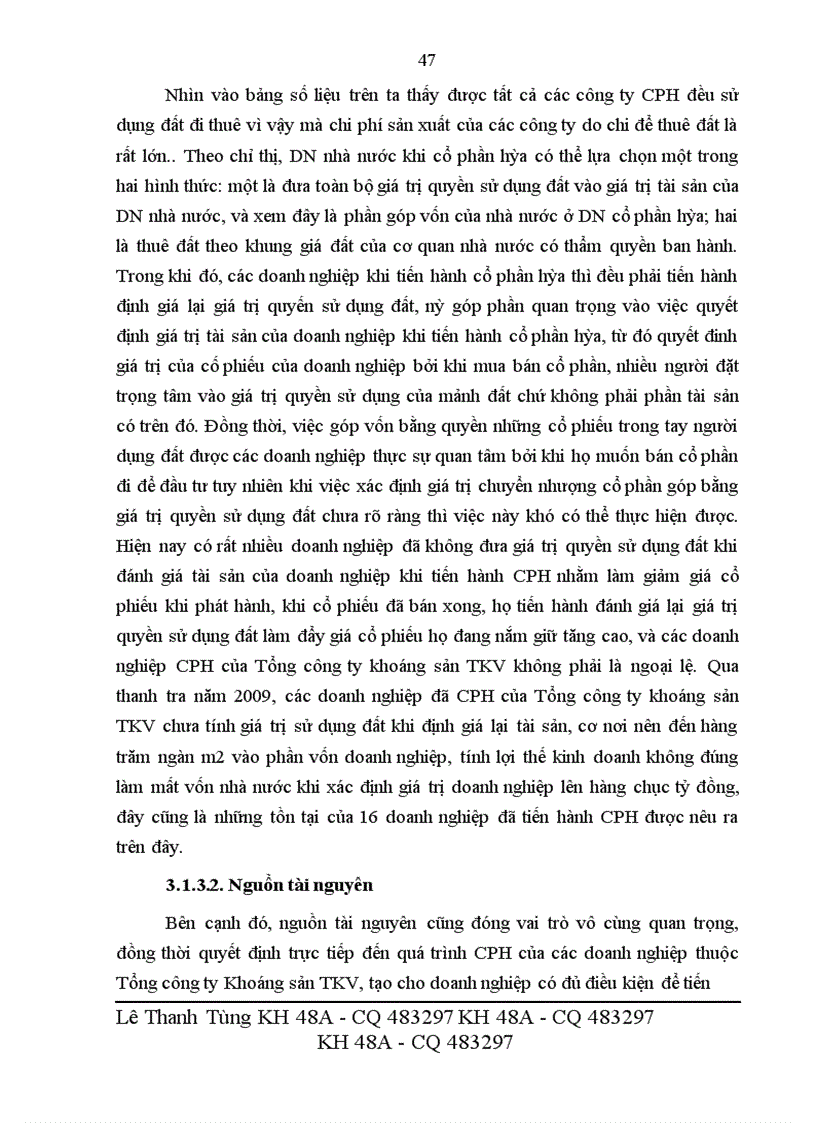 image for page Giải pháp thúc đẩy quá trình cổ phần hóa của Tổng công ty Khoáng sản TKV