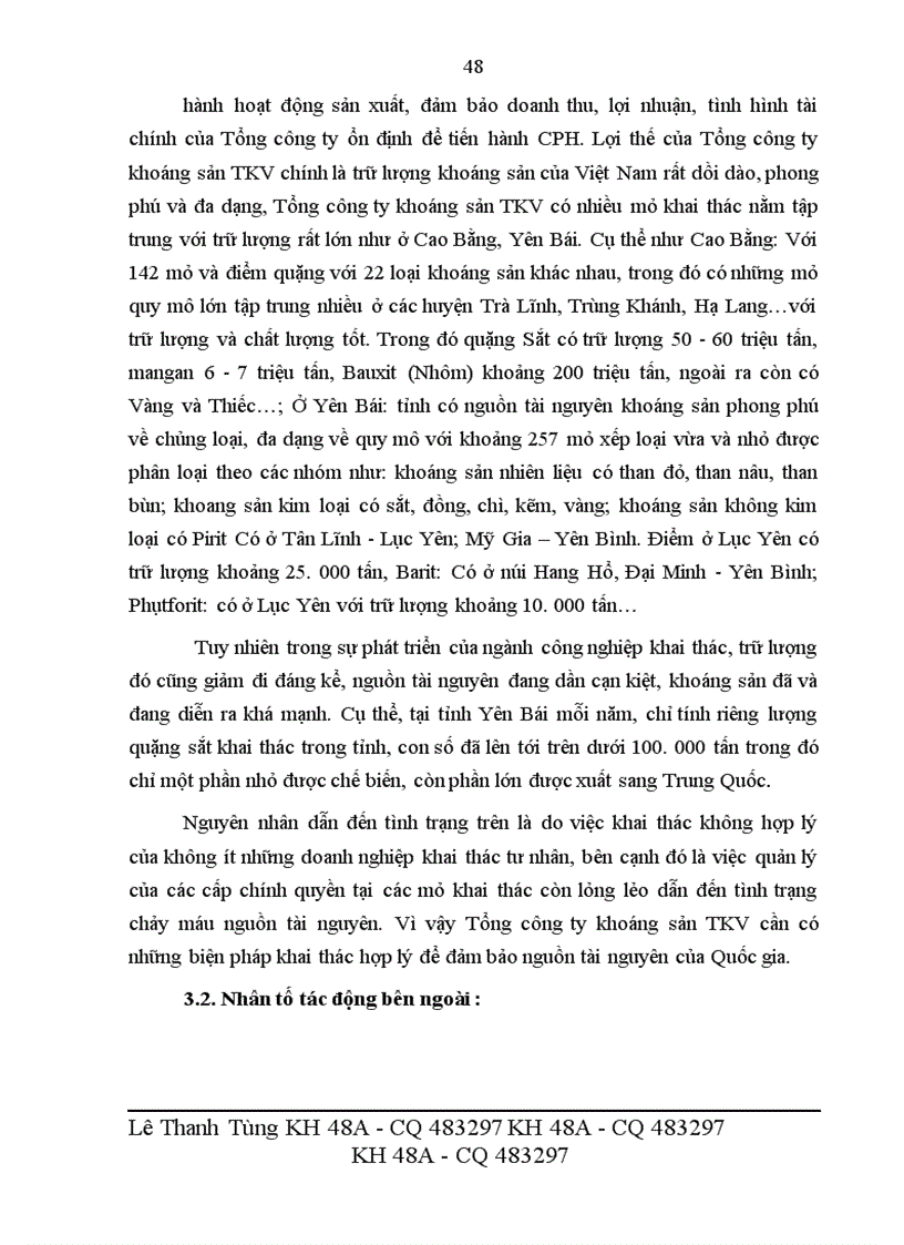 image for page Giải pháp thúc đẩy quá trình cổ phần hóa của Tổng công ty Khoáng sản TKV