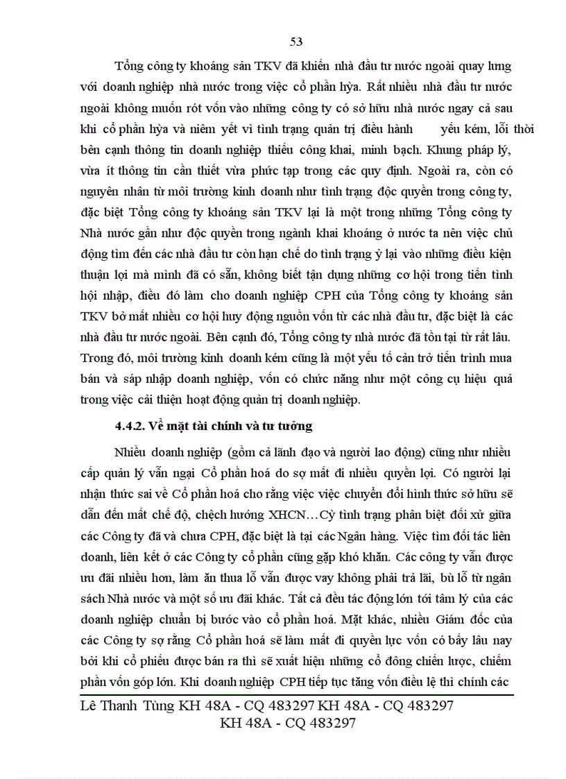 image for page Giải pháp thúc đẩy quá trình cổ phần hóa của Tổng công ty Khoáng sản TKV