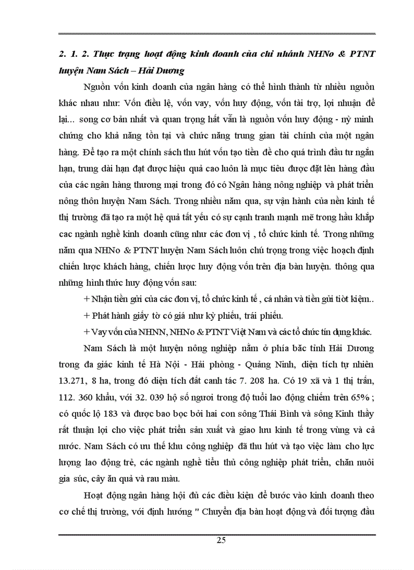 image for page Mở rộng cho vay hộ sản xuất tại Ngân hàng Nông nghiệp và phát triển nông thôn Nam Sách – Hải Dương