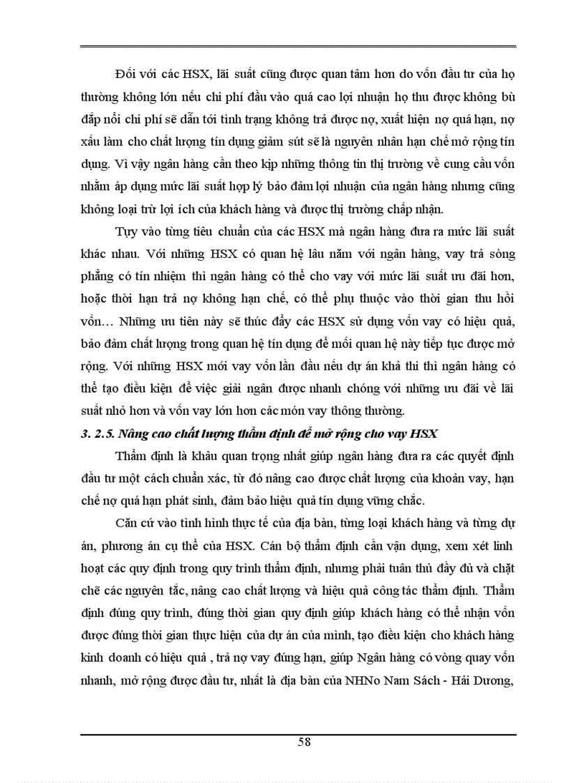 image for page Mở rộng cho vay hộ sản xuất tại Ngân hàng Nông nghiệp và phát triển nông thôn Nam Sách – Hải Dương