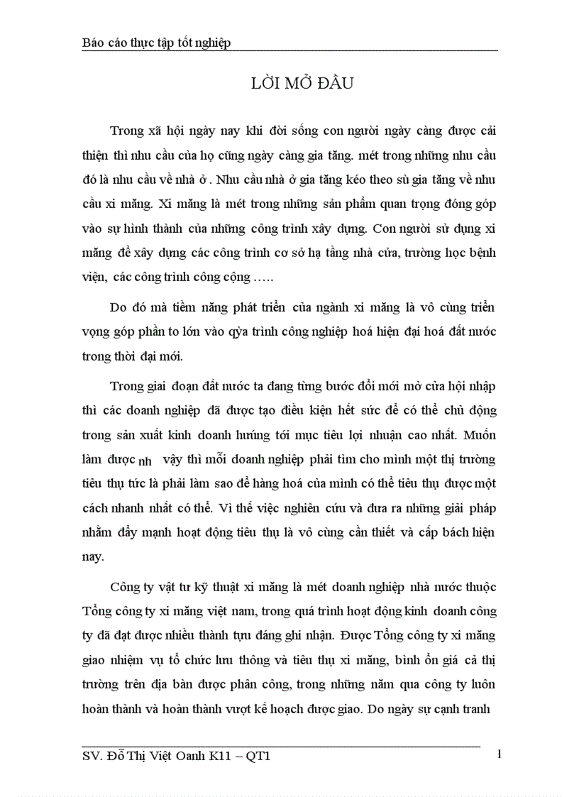 image for page Những giải pháp nỗ lực nhằm nâng cao hiệu quả hoạt động tiêu thụ xi măng tại công ty vật tư kỹ thuật xi măng – Bộ xây dựng