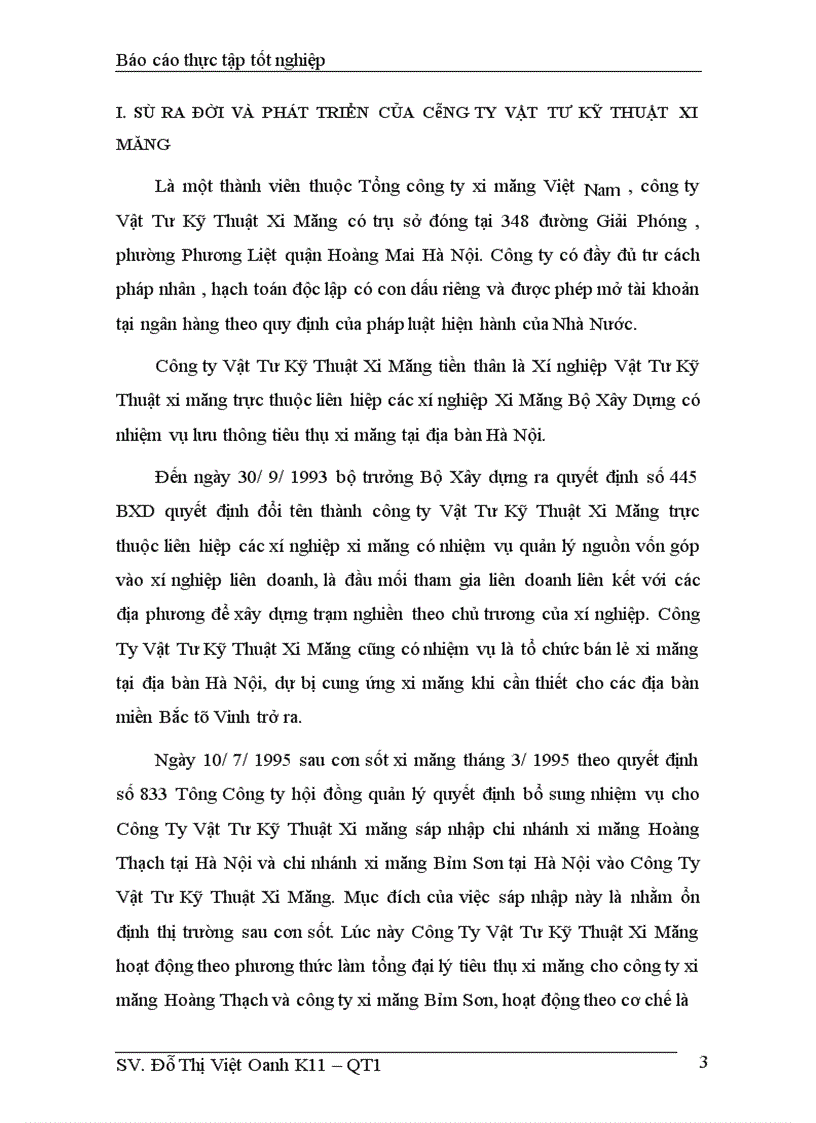 image for page Những giải pháp nỗ lực nhằm nâng cao hiệu quả hoạt động tiêu thụ xi măng tại công ty vật tư kỹ thuật xi măng – Bộ xây dựng