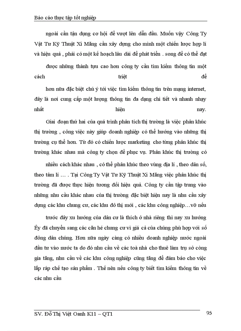 image for page Những giải pháp nỗ lực nhằm nâng cao hiệu quả hoạt động tiêu thụ xi măng tại công ty vật tư kỹ thuật xi măng – Bộ xây dựng