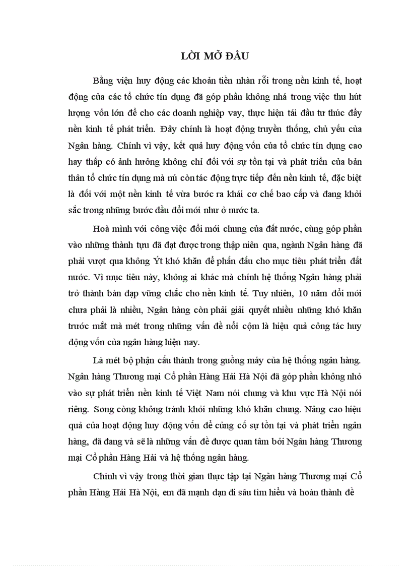 image for page Các giải pháp nâng cao hiệu quả hoạt động huy động vốn tại Ngân hàng Thương mại Cổ phần Hàng Hải Hà Nội