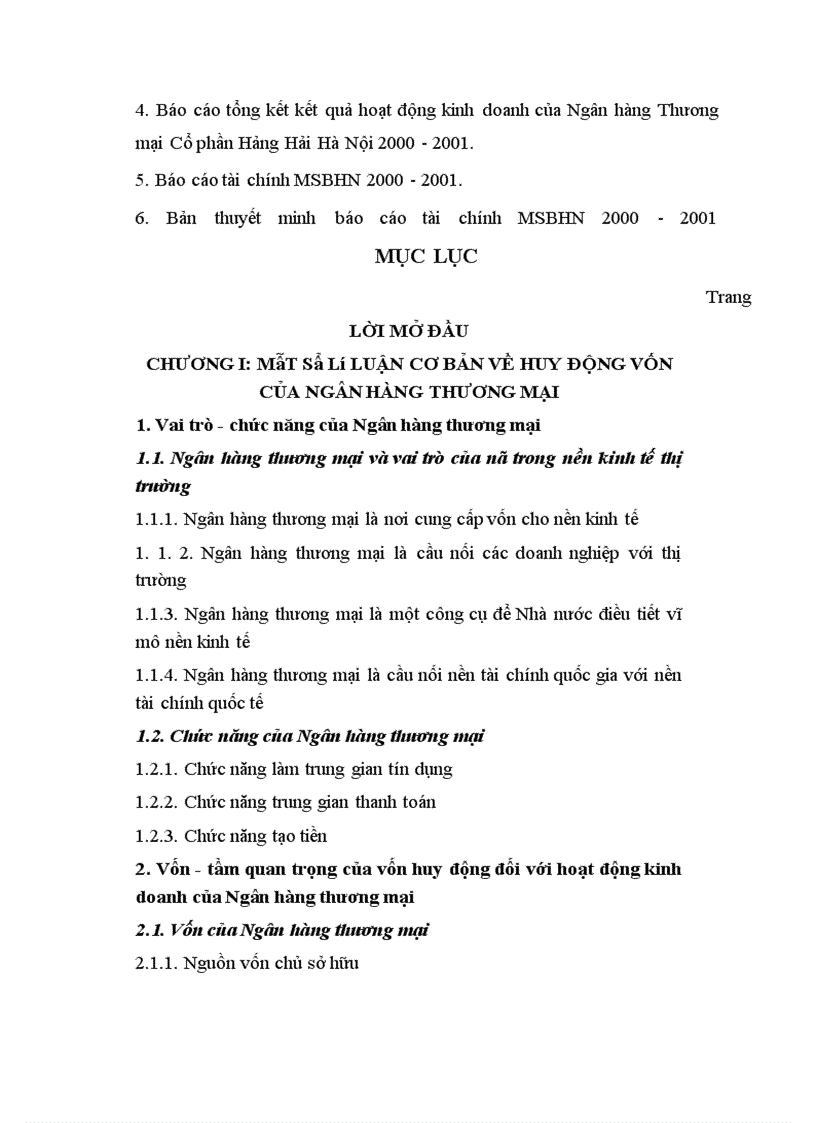 image for page Các giải pháp nâng cao hiệu quả hoạt động huy động vốn tại Ngân hàng Thương mại Cổ phần Hàng Hải Hà Nội