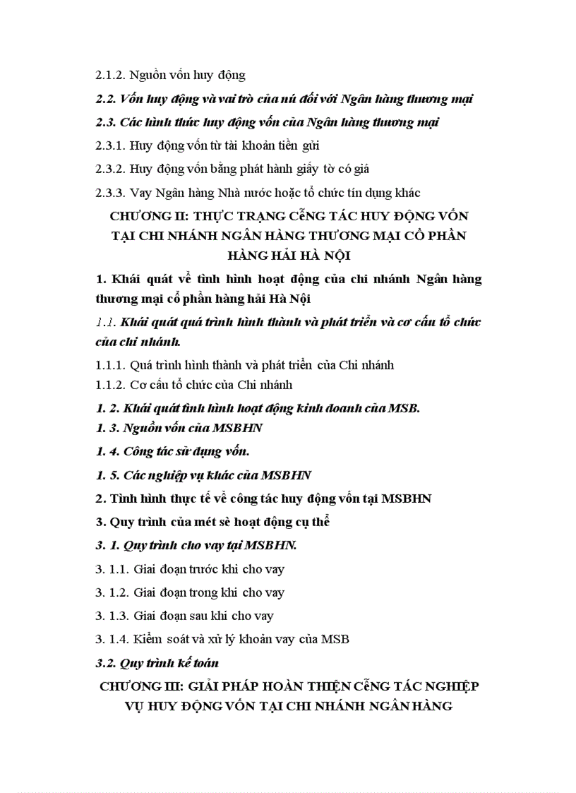 image for page Các giải pháp nâng cao hiệu quả hoạt động huy động vốn tại Ngân hàng Thương mại Cổ phần Hàng Hải Hà Nội
