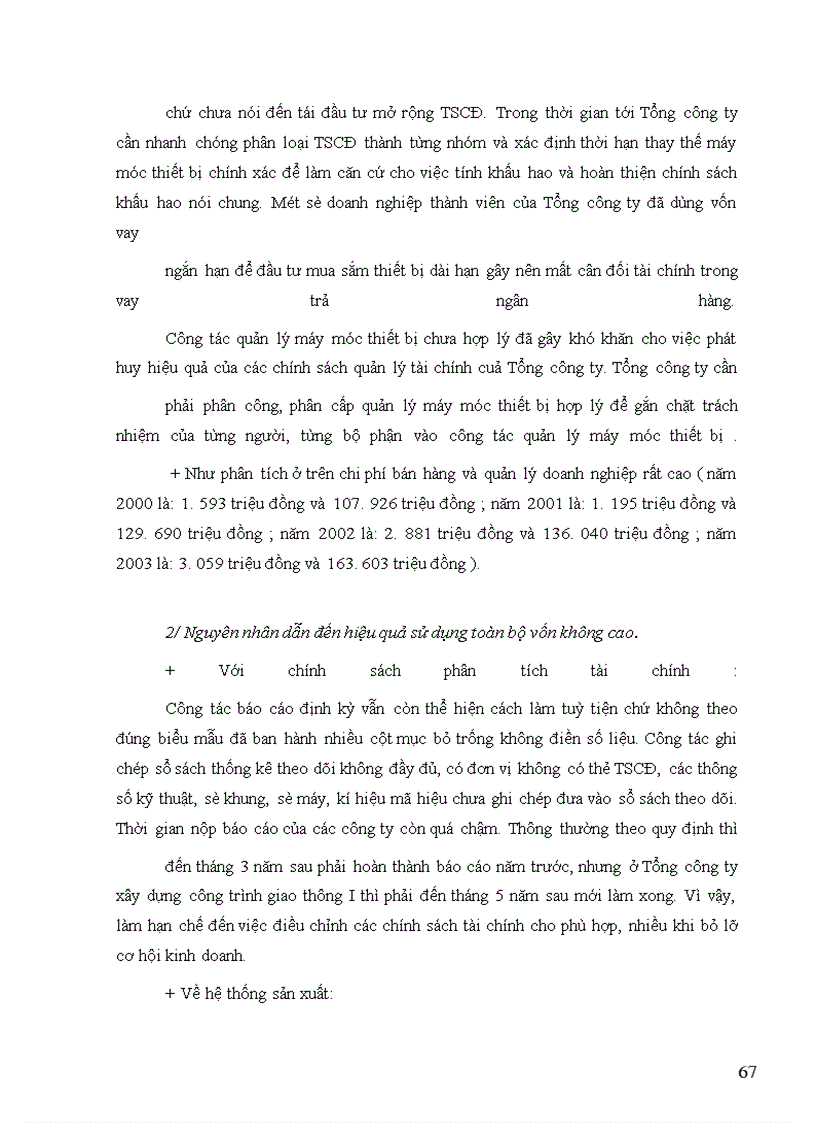 image for page Giải pháp và kiến nghị nhằm nâng cao hiệu quả quản lý và sử dụng vốn tại Tổng Công ty xây dựng công trình giao thông I