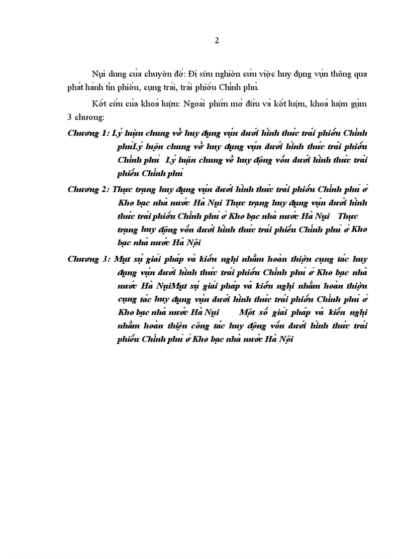 image for page Một số giải pháp và kiến nghị nhằm hoàn thiện công tác huy động vốn dưới hình thức trái phiếu Chính phủ ở Kho bạc nhà nước Hà Nội