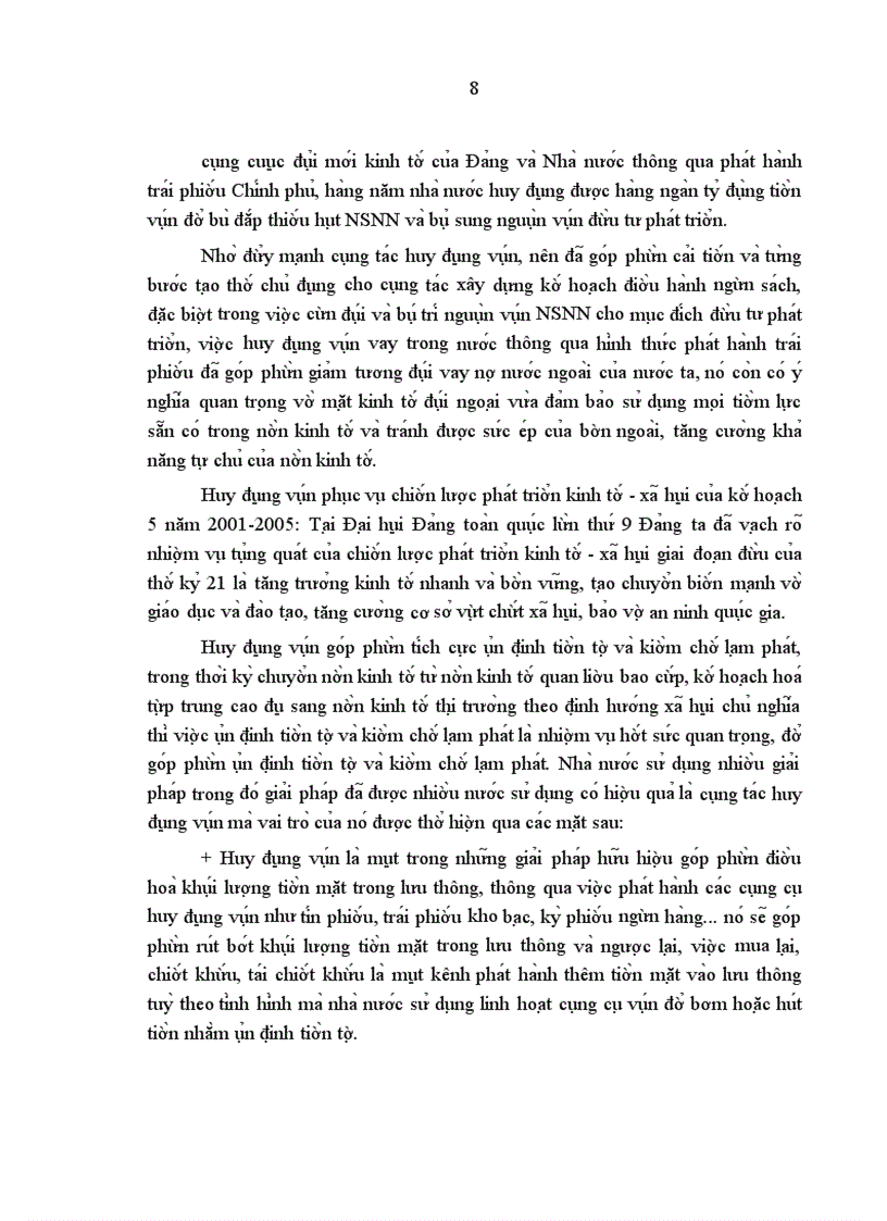 image for page Một số giải pháp và kiến nghị nhằm hoàn thiện công tác huy động vốn dưới hình thức trái phiếu Chính phủ ở Kho bạc nhà nước Hà Nội