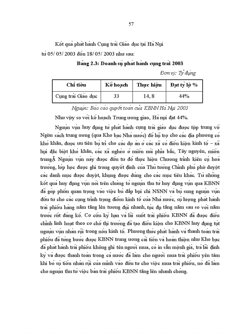 image for page Một số giải pháp và kiến nghị nhằm hoàn thiện công tác huy động vốn dưới hình thức trái phiếu Chính phủ ở Kho bạc nhà nước Hà Nội