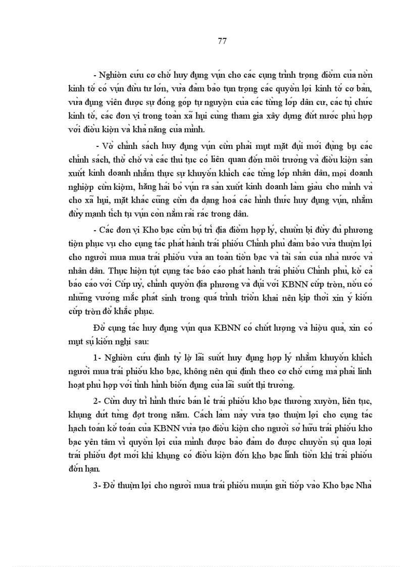 image for page Một số giải pháp và kiến nghị nhằm hoàn thiện công tác huy động vốn dưới hình thức trái phiếu Chính phủ ở Kho bạc nhà nước Hà Nội