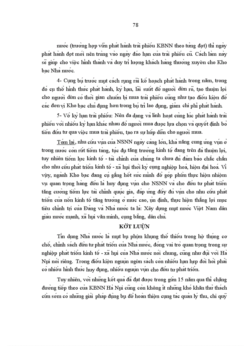image for page Một số giải pháp và kiến nghị nhằm hoàn thiện công tác huy động vốn dưới hình thức trái phiếu Chính phủ ở Kho bạc nhà nước Hà Nội