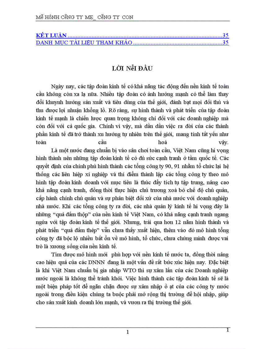 image for page Chuyển DNNN sang mô hình công ty mẹ-công ty con nhằm nâng cao hiệu quả hoạt động sản xuất kinh doanh của các doanh nghiệp nhà nước
