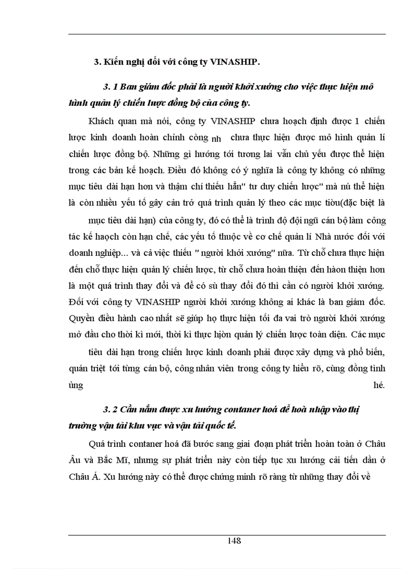 image for page Hoàn thiện công tác hoạch định chiến lược kinh doanh ở Công ty vận tải biển III-VINASHIP