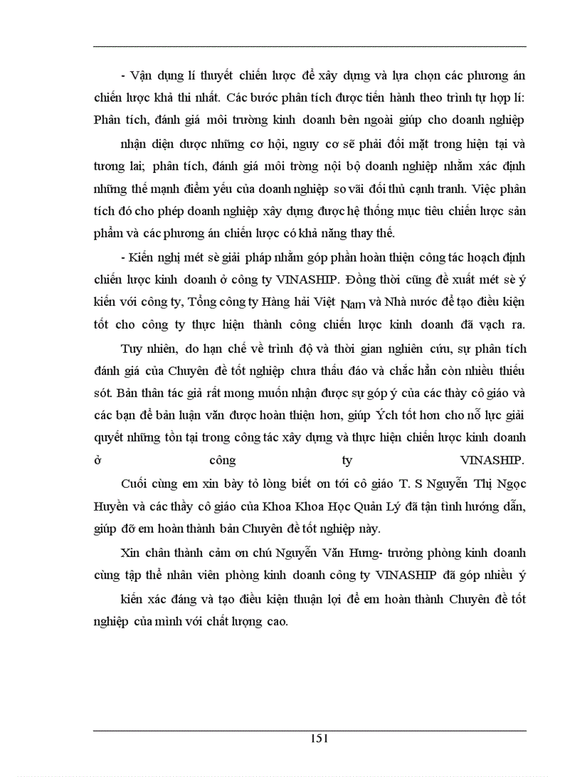 image for page Hoàn thiện công tác hoạch định chiến lược kinh doanh ở Công ty vận tải biển III-VINASHIP