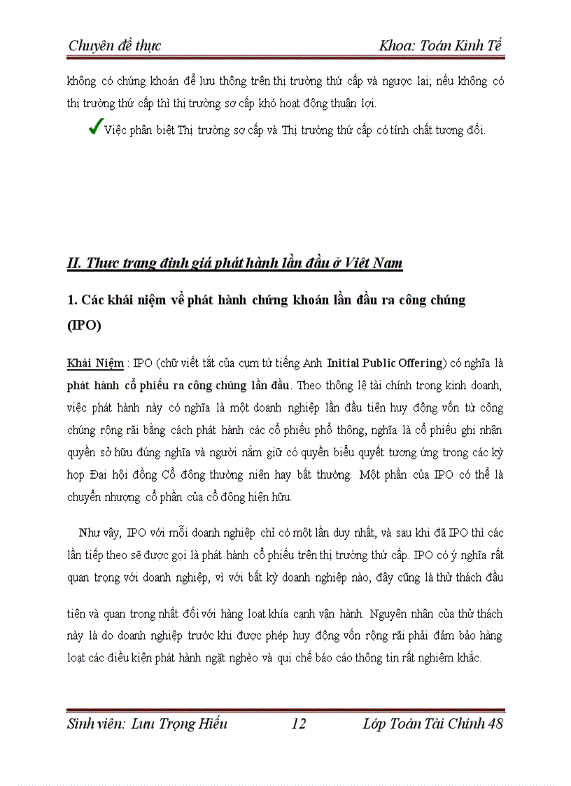 image for page Định giá công ty trên thị trường chứng khoán Việt Nam tại thời điểm phát hành thêm cổ phiếu. Áp dụng cho công ty cổ phần Vincom